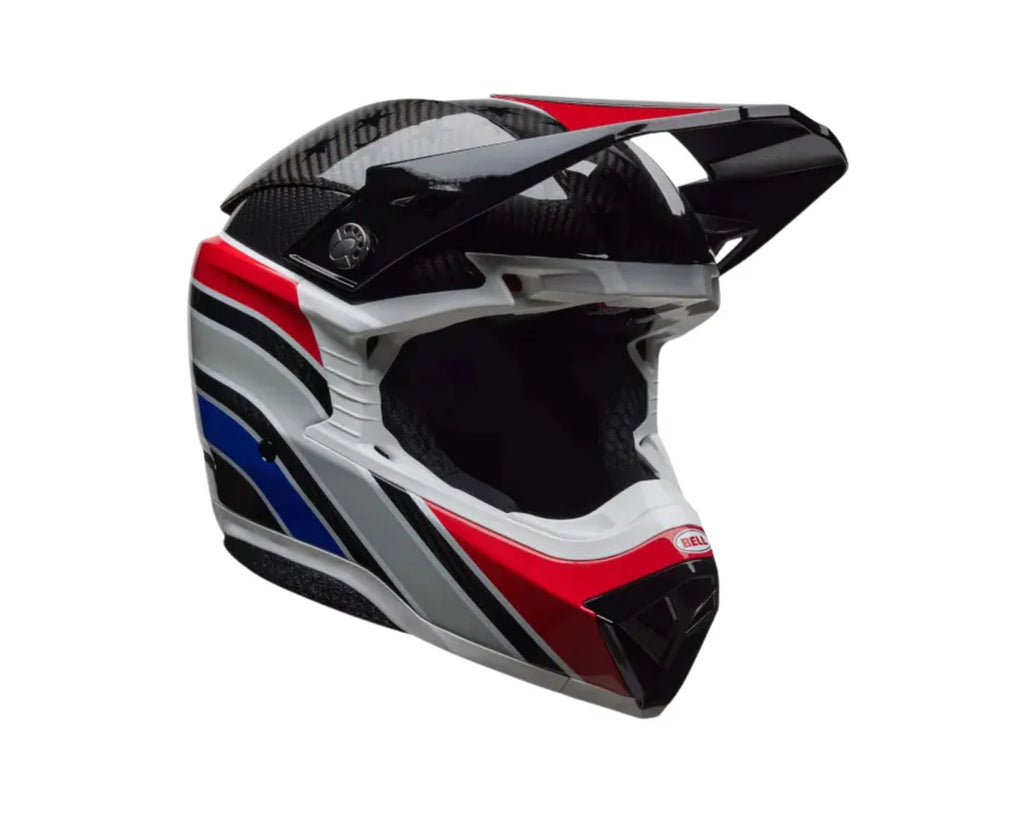 Bell Helmets - MOTO-10 SPHERICAL RSD - White/Red/Blue