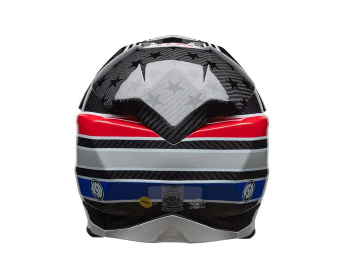 Bell Helmets - MOTO-10 SPHERICAL RSD - White/Red/Blue