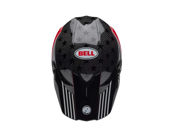 Bell Helmets - MOTO-10 SPHERICAL RSD - White/Red/Blue