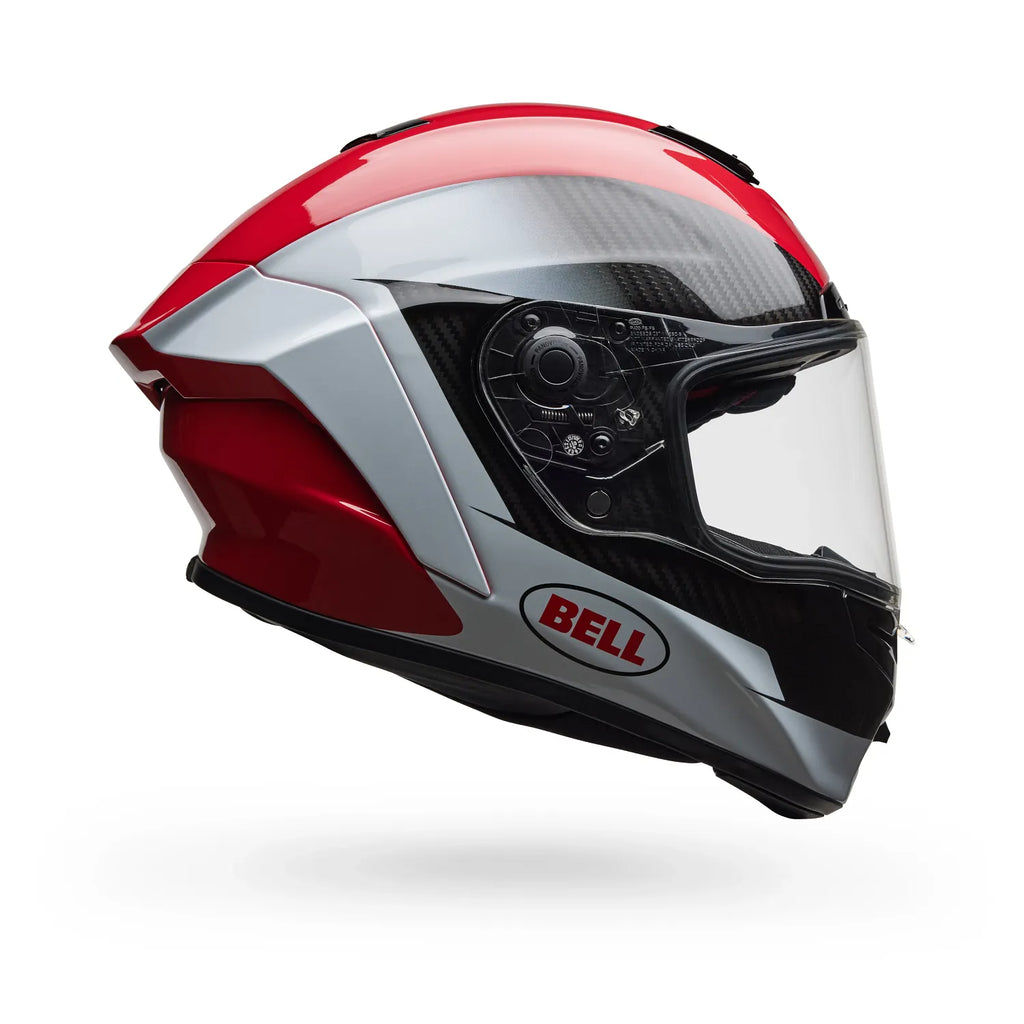 Bell Helmets – Race Star DLX Flex Full-Face Helmet – Corsa Gloss Red/White