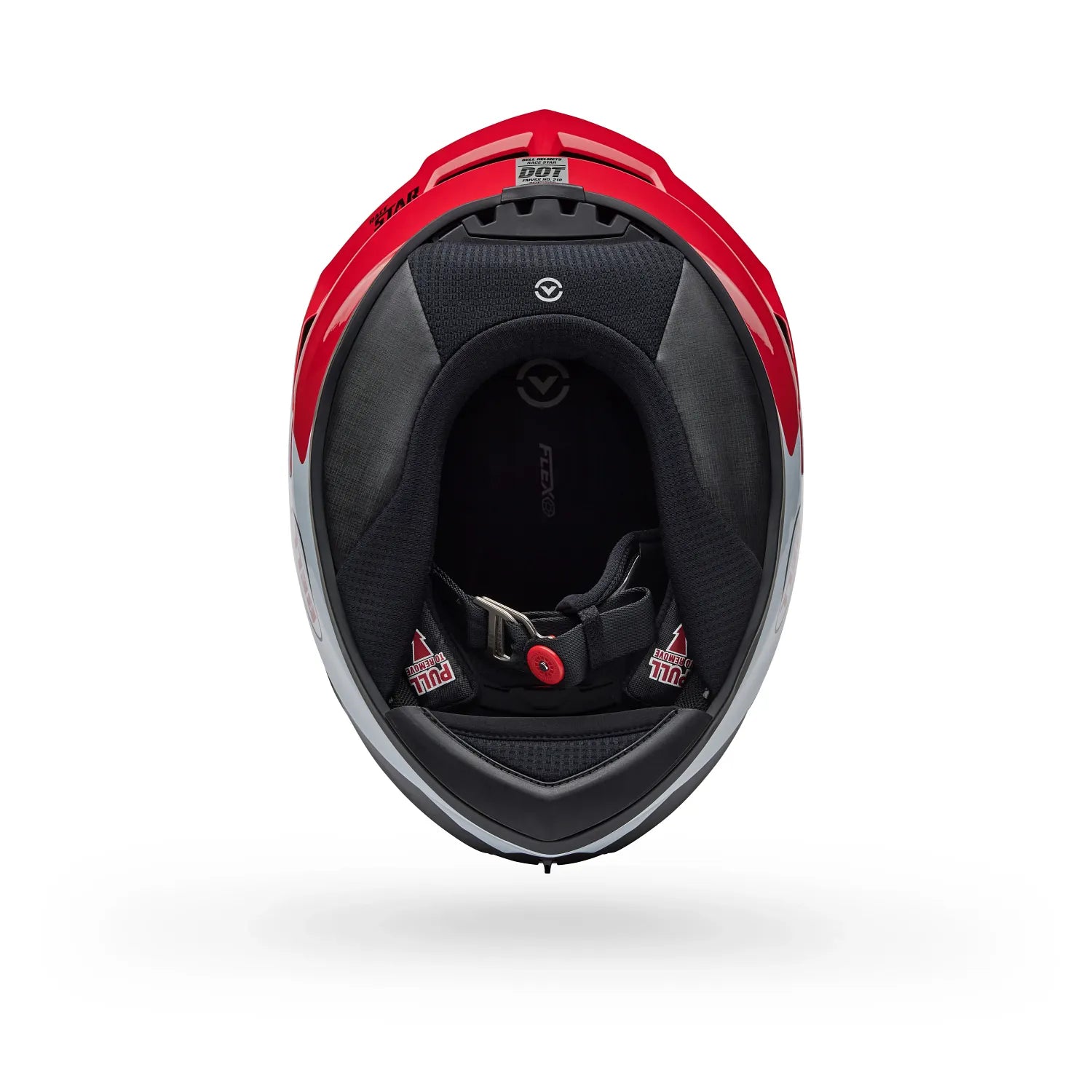 Bell Helmets – Race Star DLX Flex Full-Face Helmet – Corsa Gloss Red/White