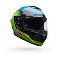 Bell Helmets – Race Star DLX Flex Full-Face Helmet – Corsa Gloss Blue / Flo Green