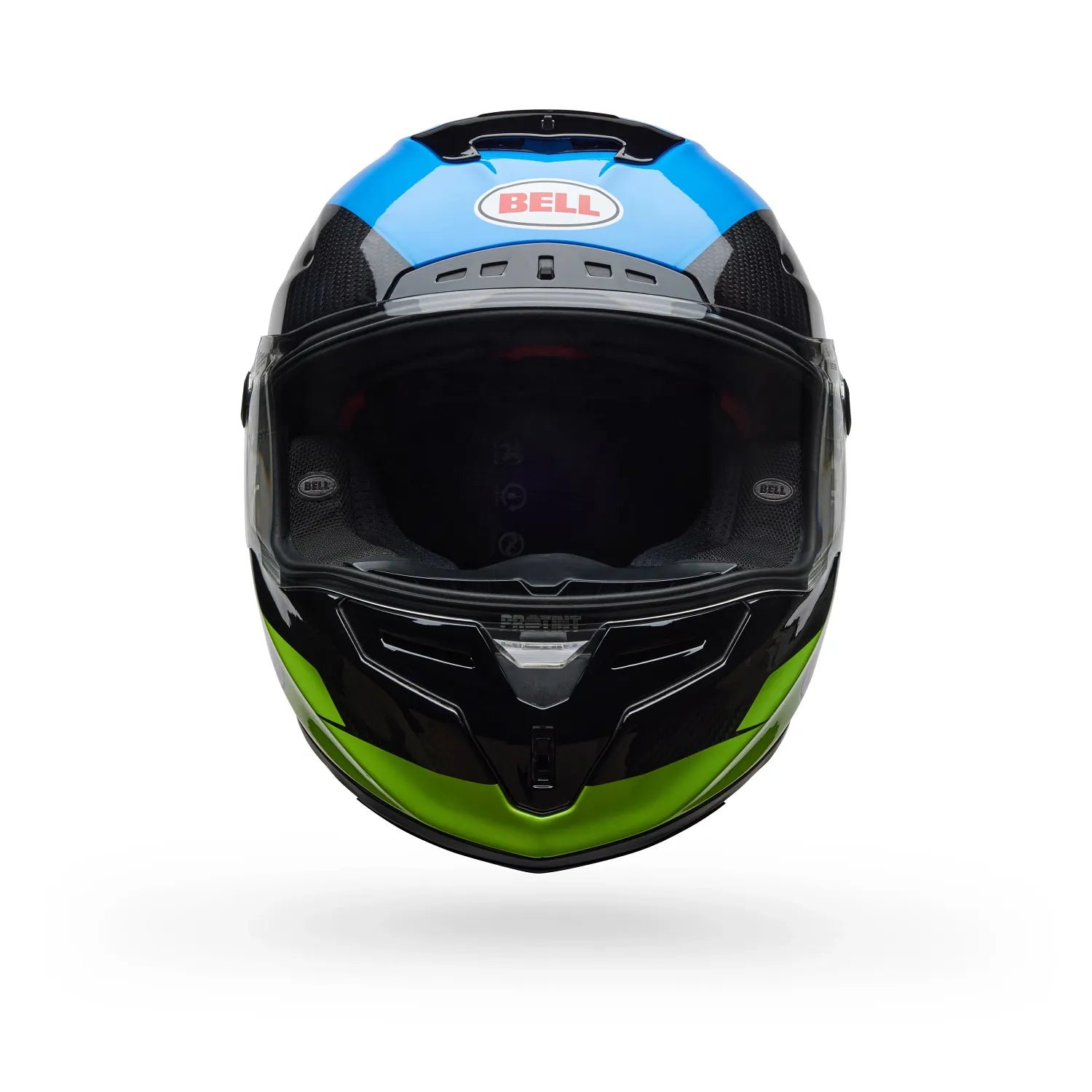Bell Helmets – Race Star DLX Flex Full-Face Helmet – Corsa Gloss Blue / Flo Green