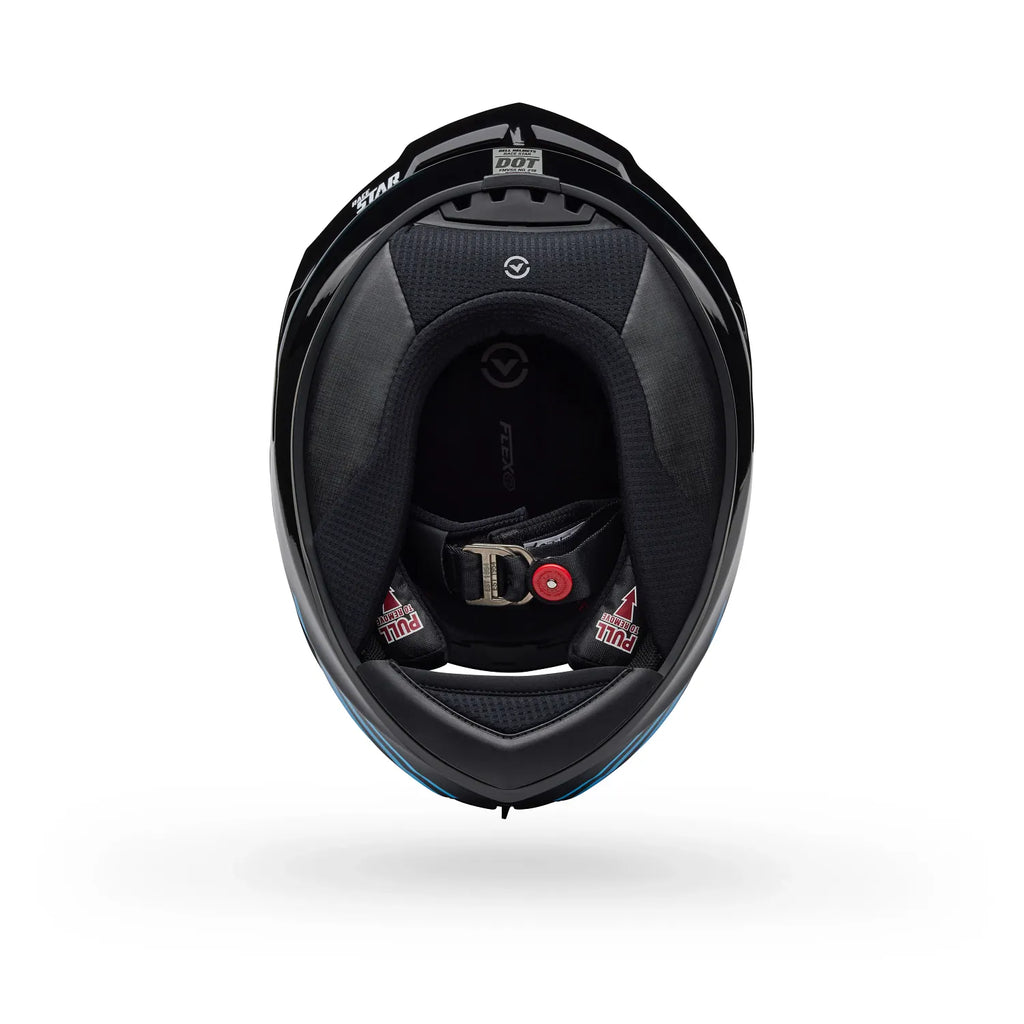 Bell Helmets – Race Star DLX Flex Full-Face Helmet – Dash Blue/Black Carbon