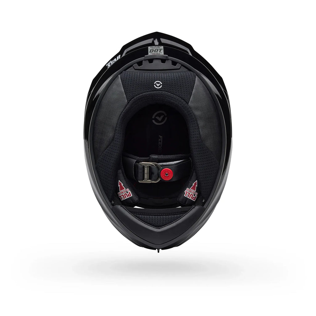 Bell Helmets - Race Star DLX Flex Full Face Helmet White/Black - Premium Carbon