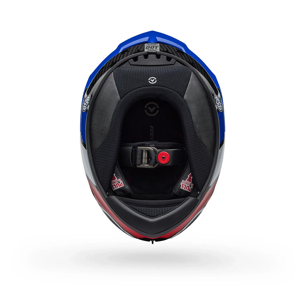 Bell Helmets – Race Star DLX Flex RSD Old Glory Full Face Helmet – Gloss Red/Blue
