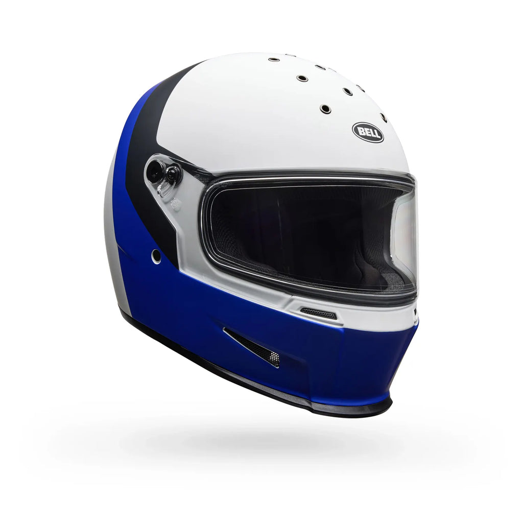Bell Helmets – Eliminator Menace Full Face Helmets – Matte Blue/White