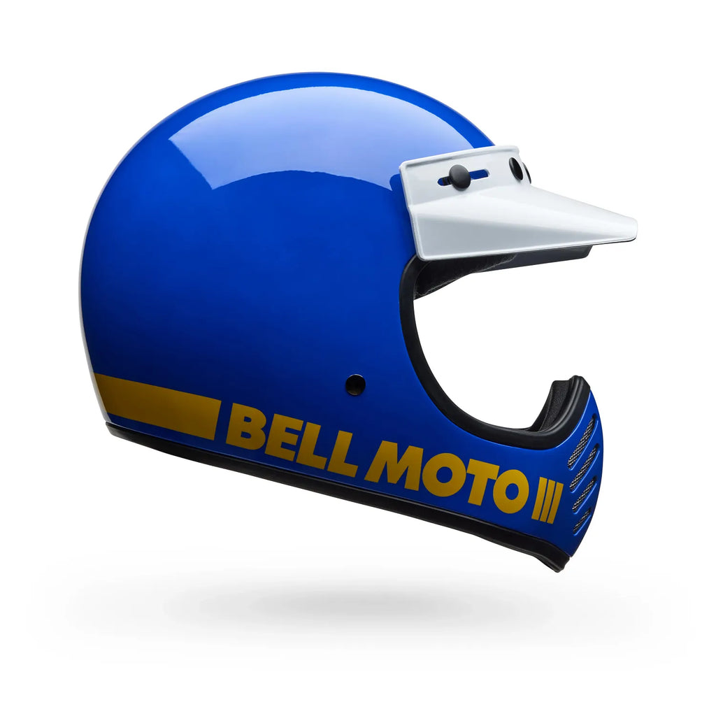 Bell Helmets – Moto-3 Classic Full Face Helmets – Blue