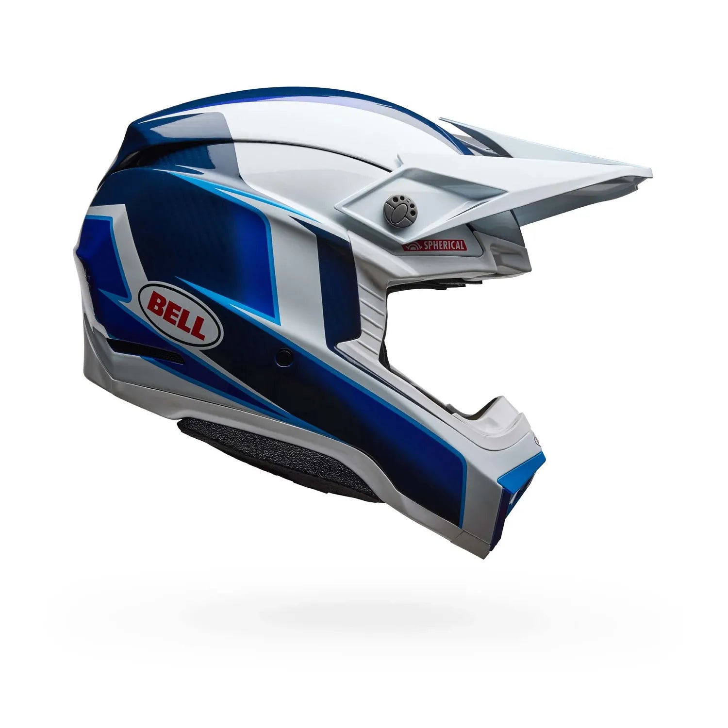 Bell Helmets - MOTO-10 SPHERICAL TOMAC 25 - Blue/WHITE – Bell Helmets ...