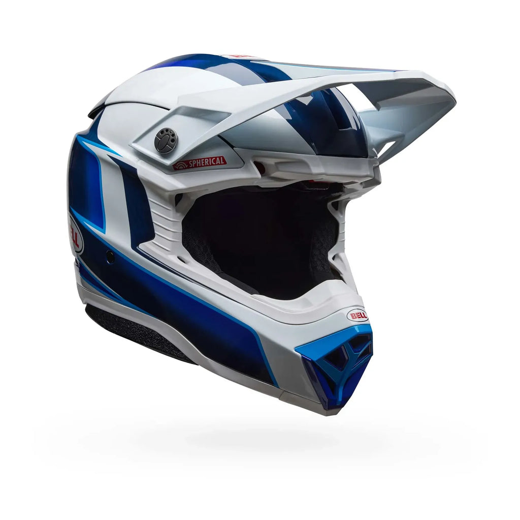 Bell Helmets - MOTO-10 SPHERICAL TOMAC 25 - Blue/WHITE