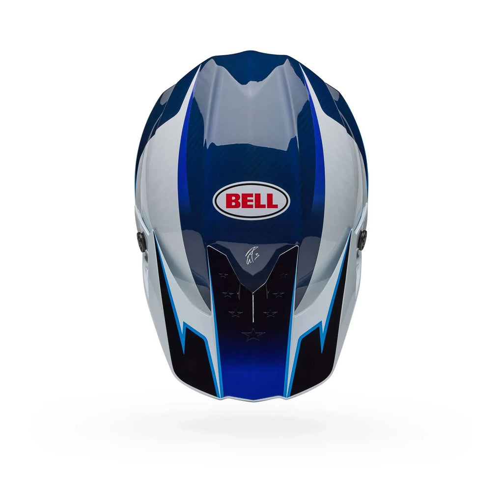 Bell Helmets - MOTO-10 SPHERICAL TOMAC 25 - Blue/WHITE