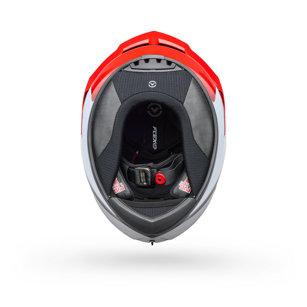 Bell Helmets – Race Star DLX Flex Full Face Helmet – Red/White