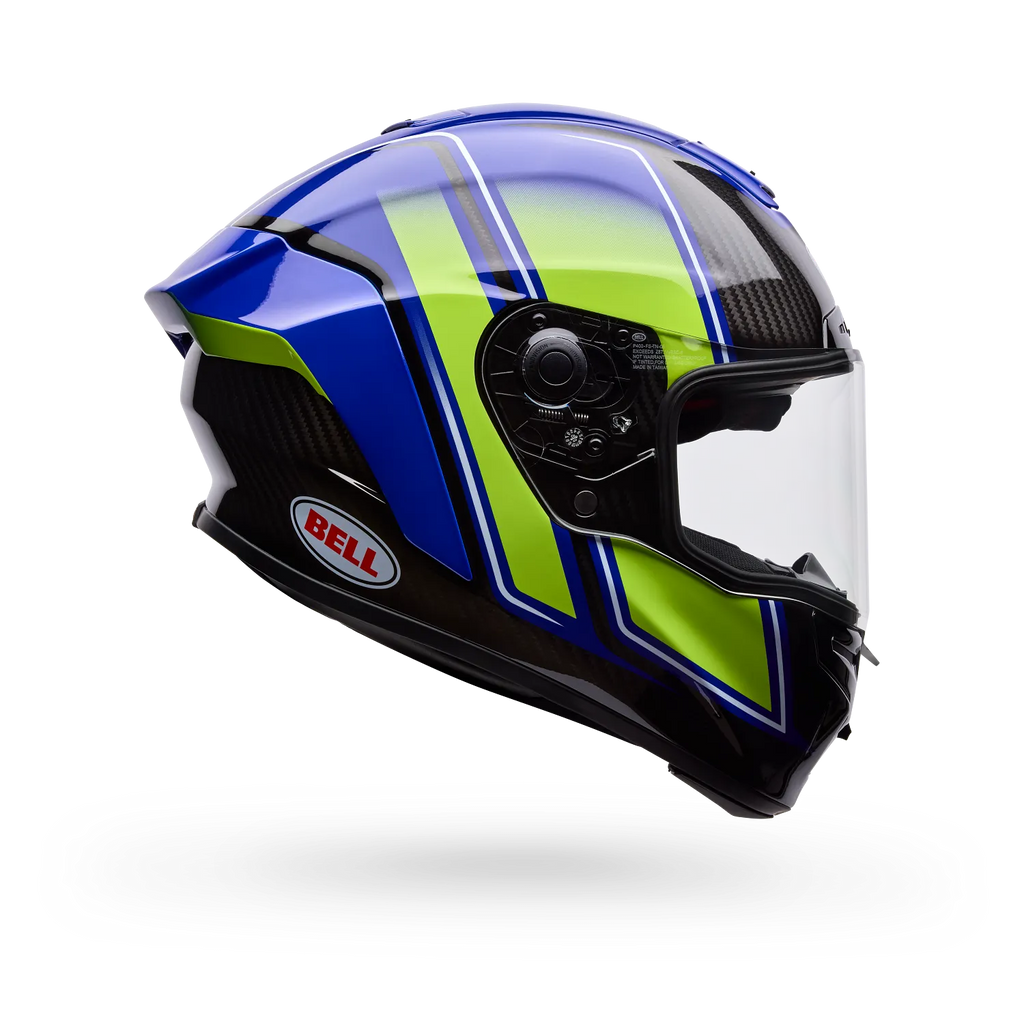 Bell Helmets – Race Star DLX Flex Grid Full Face Helmet – Blue/Yellow