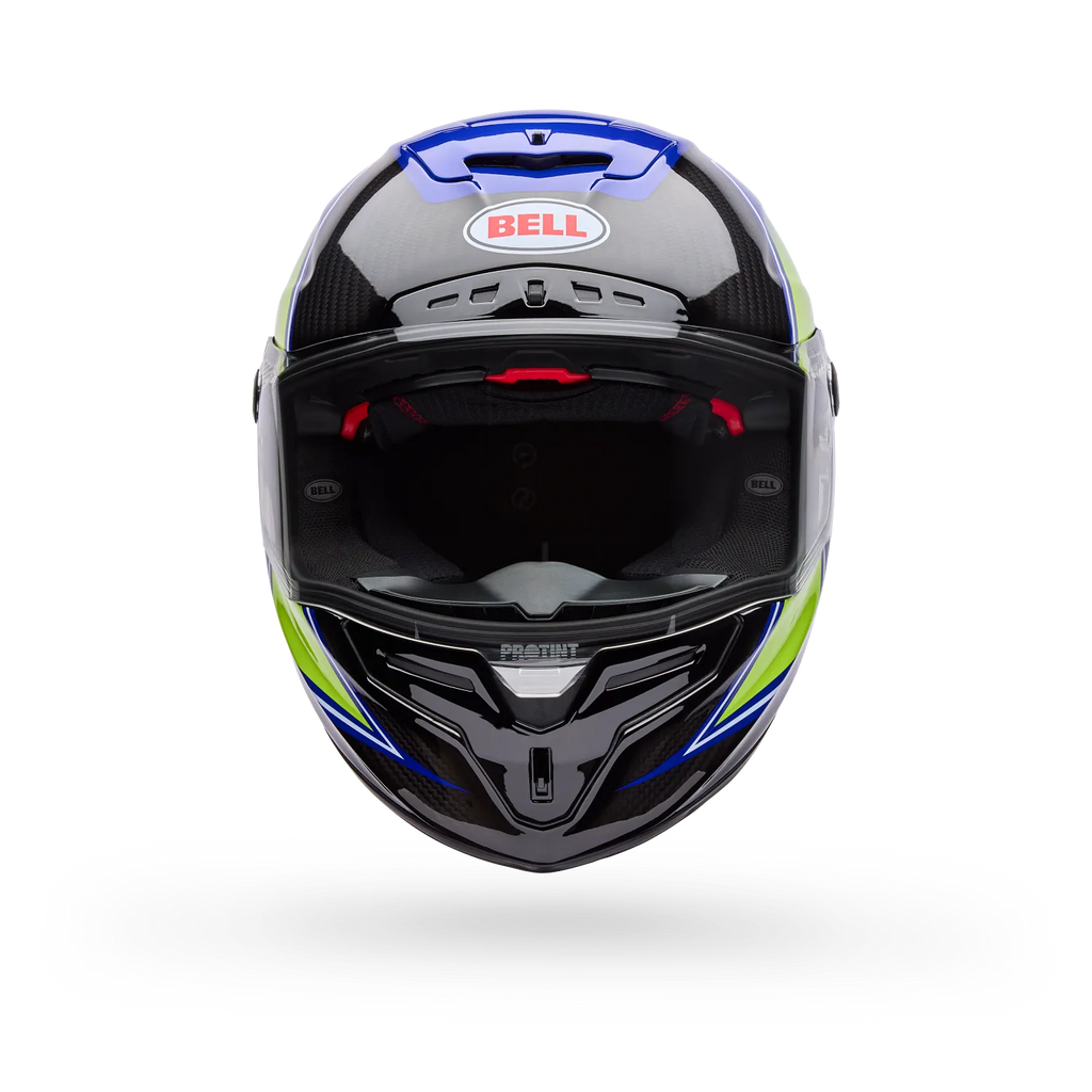 Bell Helmets – Race Star DLX Flex Grid Full Face Helmet – Blue/Yellow