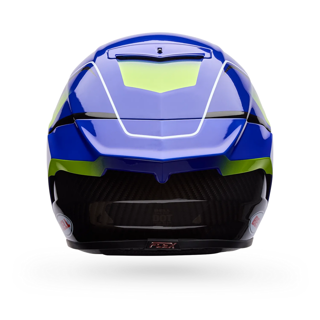 Bell Helmets – Race Star DLX Flex Grid Full Face Helmet – Blue/Yellow