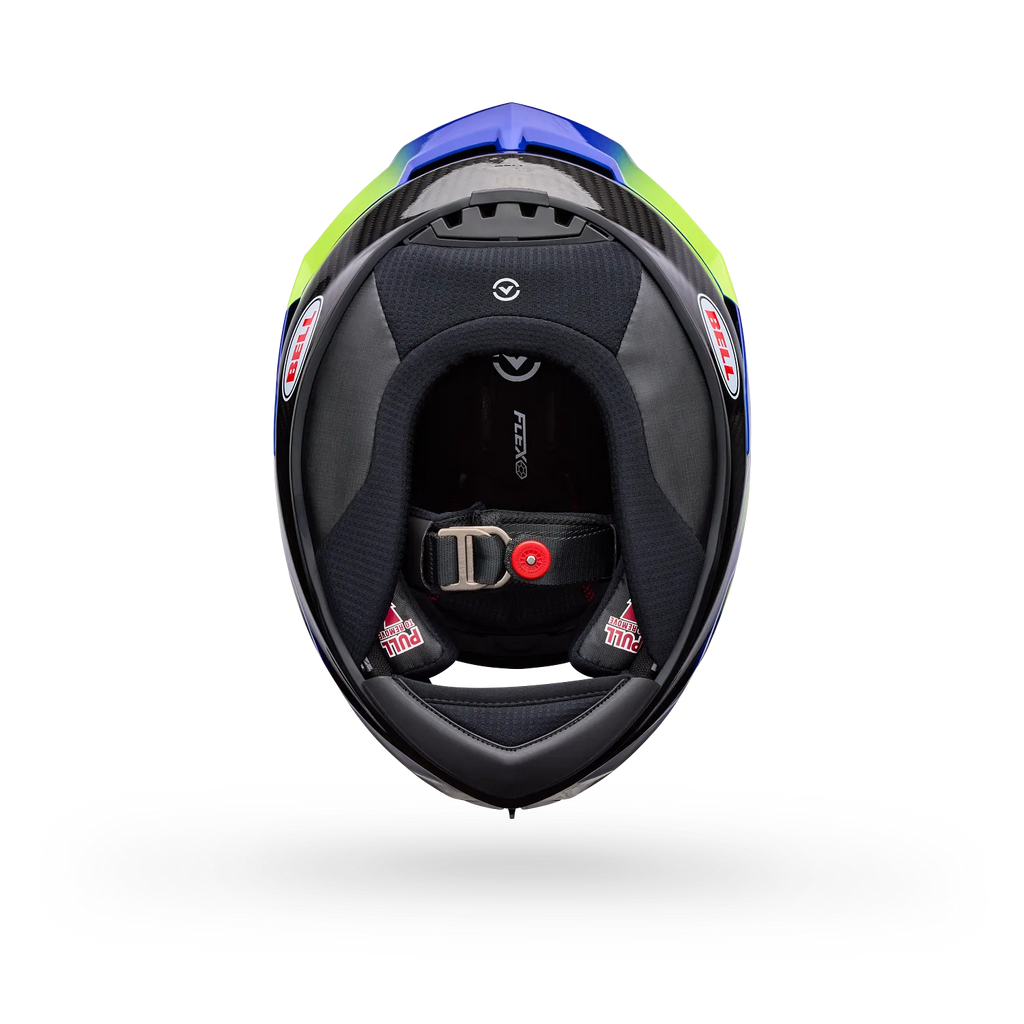Bell Helmets – Race Star DLX Flex Grid Full Face Helmet – Blue/Yellow