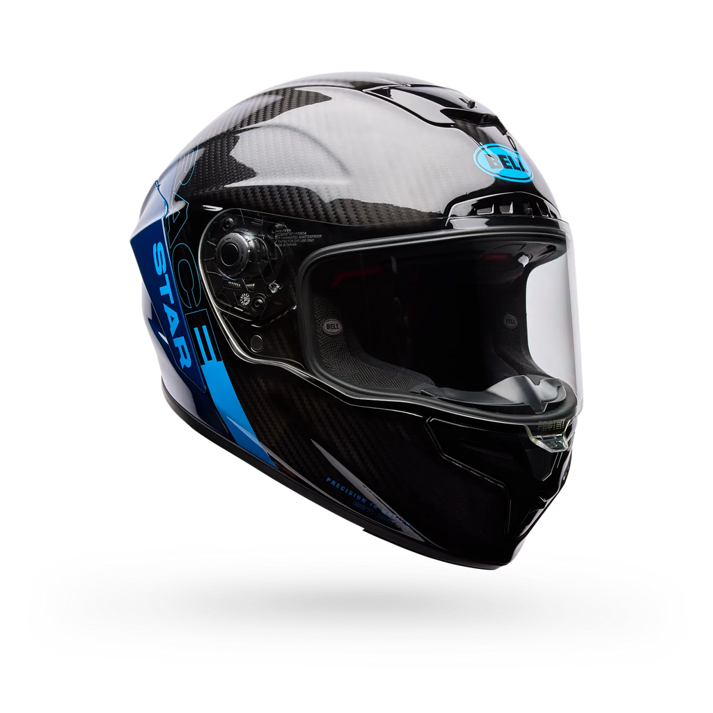 Bell Helmets – Race Star DLX Flex Strike Full Face Helmets – Blue Strike