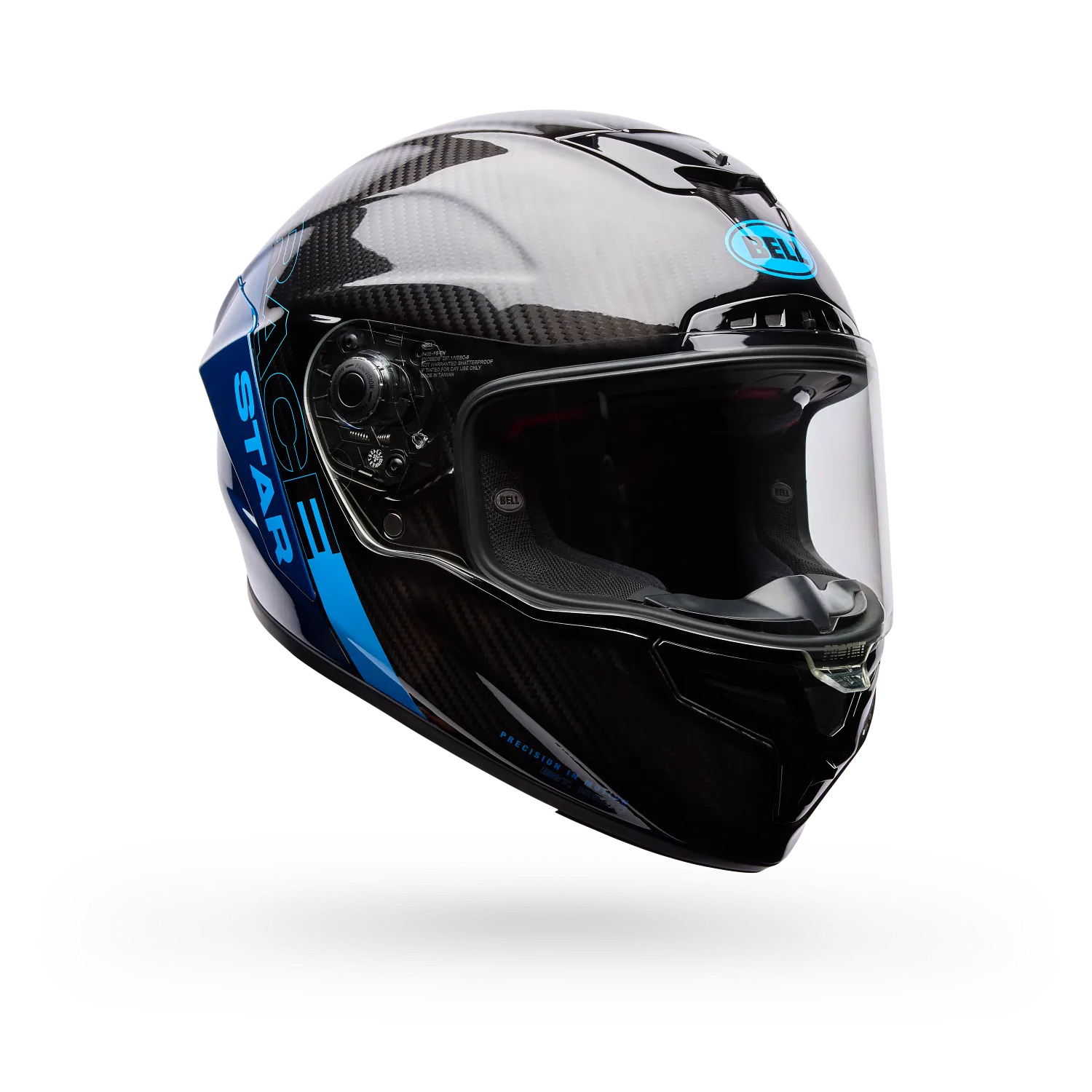 Bell Helmets – Race Star DLX Flex Strike Full Face Helmets – Blue Strike