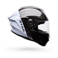 Bell Helmets – Race Star DLX Flex Full Face Helmets – Silver/White Strike
