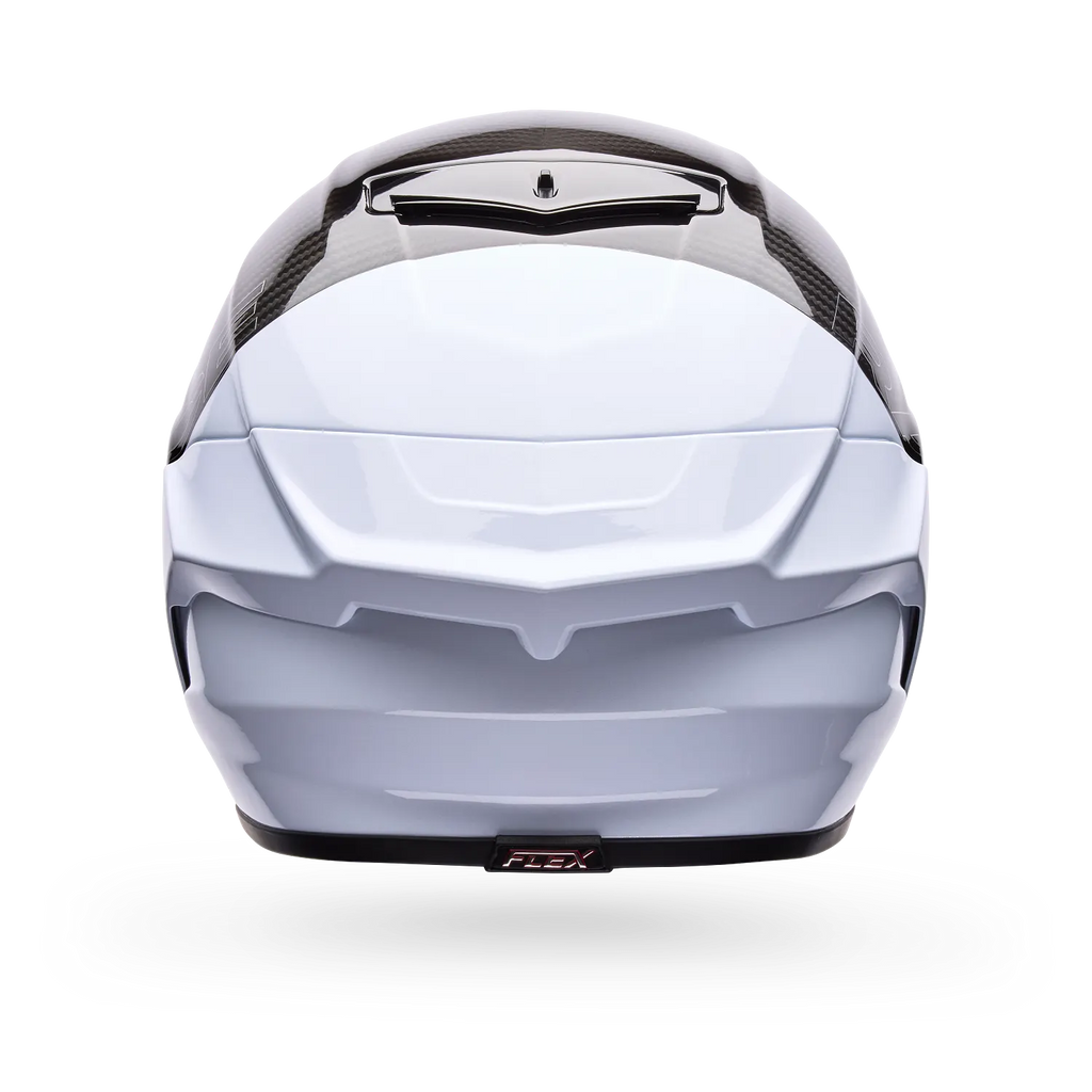 Bell Helmets – Race Star DLX Flex Full Face Helmets – Silver/White Strike