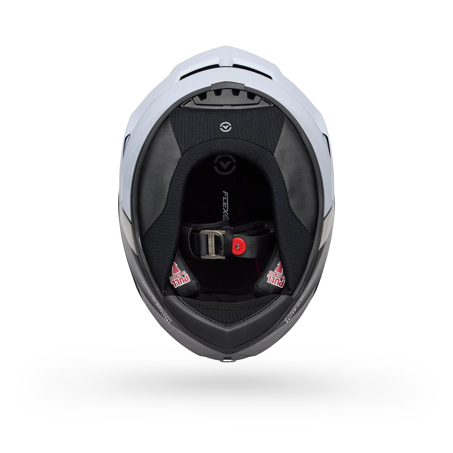 Bell Helmets – Race Star DLX Flex Full Face Helmets – Silver/White Strike