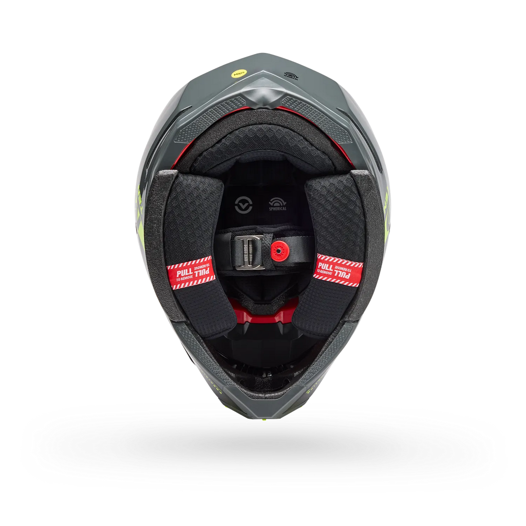 Bell Helmets - MOTO-10 SPHERICAL STRIKE - YELLOW/GREY