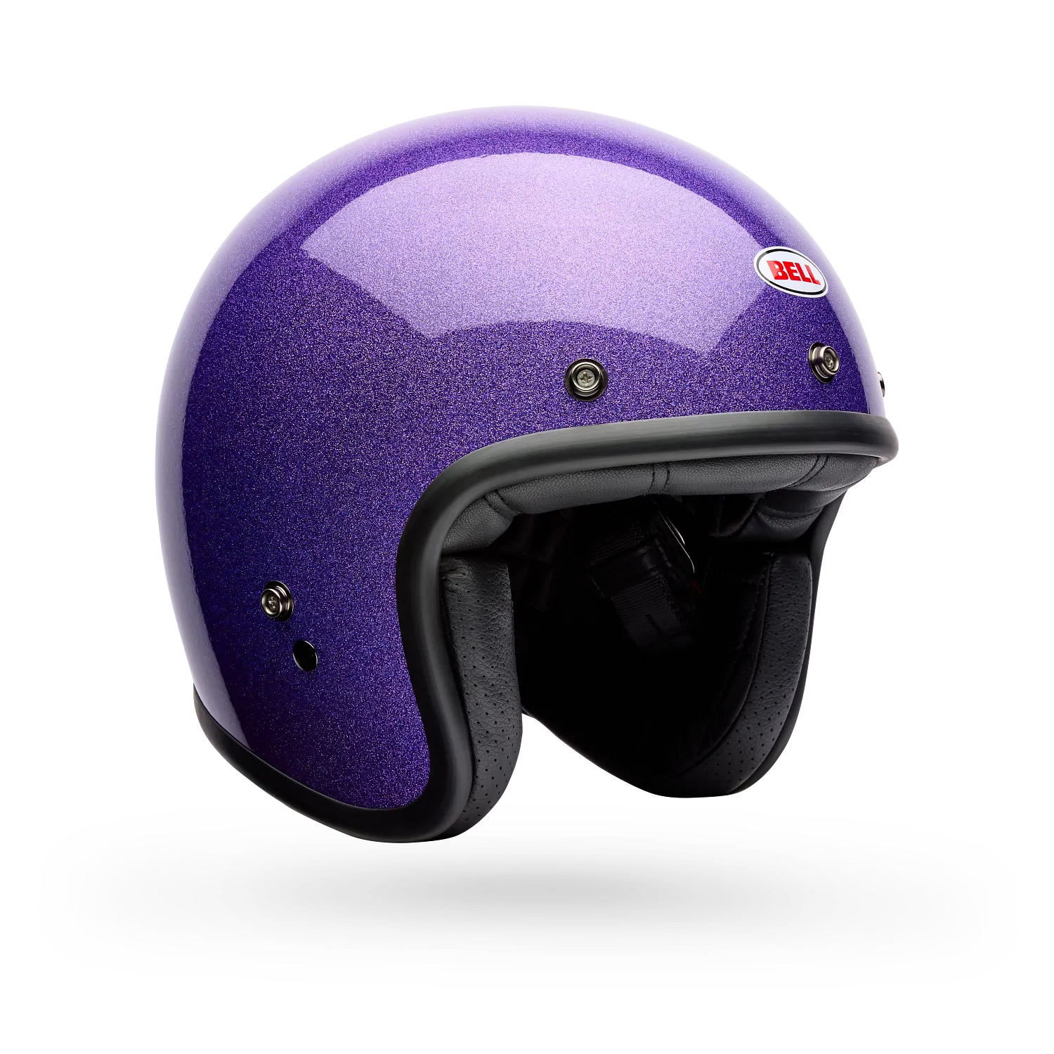 Bell Helmets Custom 500 Helmets – Purpleple Flake - Retro StYELLOWe