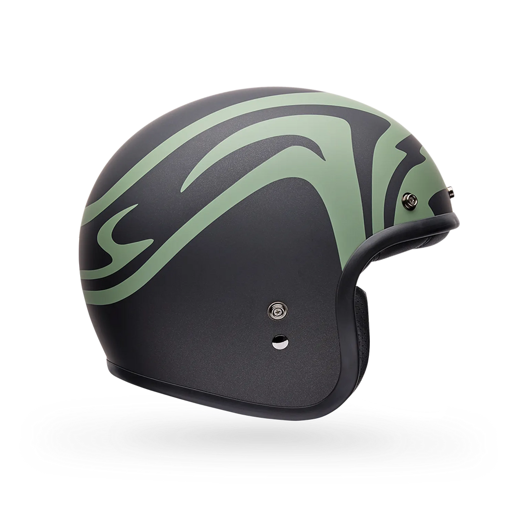 Bell Helmets - Custom 500 Helmets – Slap Black - Retro StYELLOWe