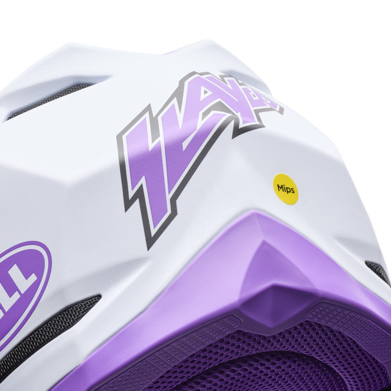 Bell Moto-10 MIPS Purple Da SE DOT/ECE [Purple/White] Helmet