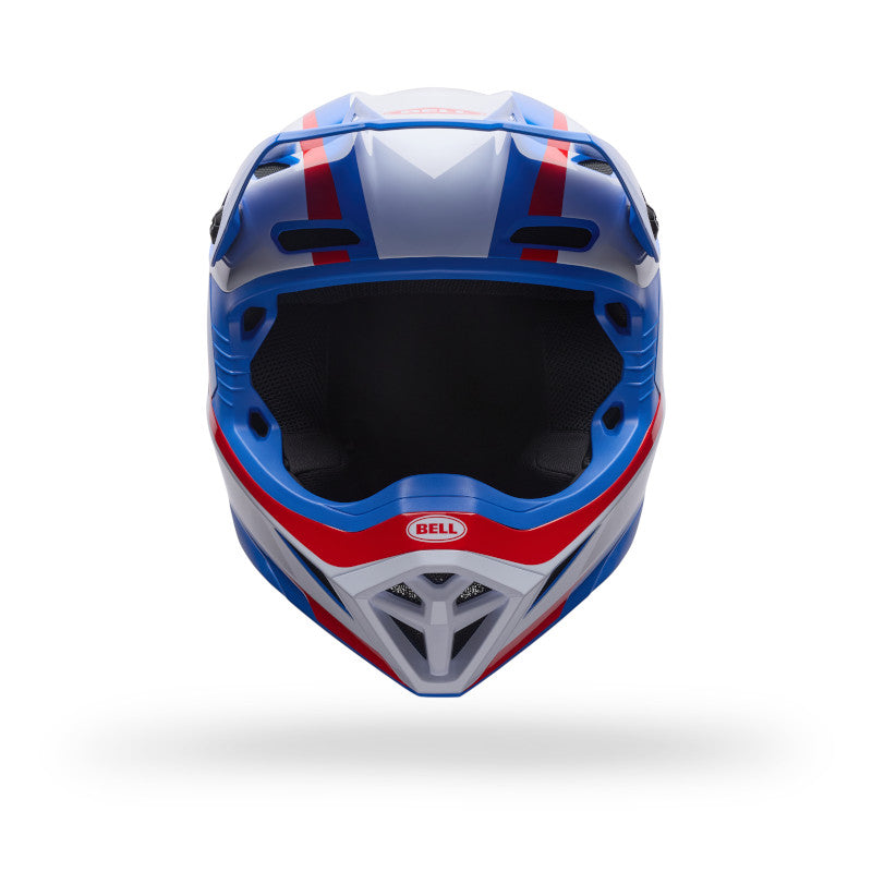 Bell YTH MX-10 MIPS Spiral DOT/ECE [White/Red/Blue] Helmet