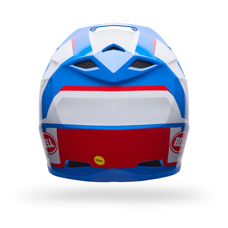 Bell YTH MX-10 MIPS Spiral DOT/ECE [White/Red/Blue] Helmet