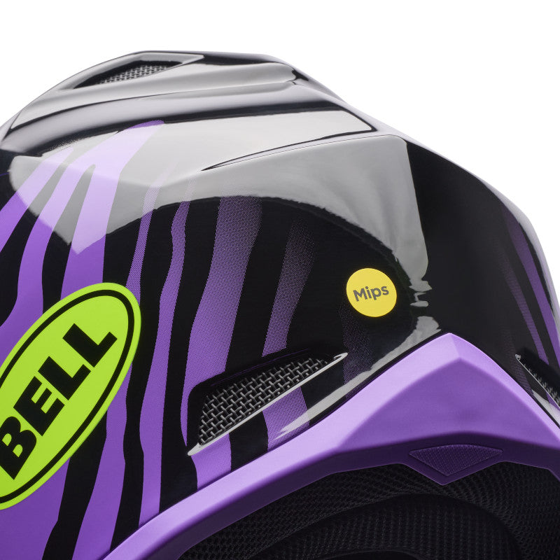 Bell YTH MX-10 MIPS Amber DOT/ECE [Black/Purple] Helmet