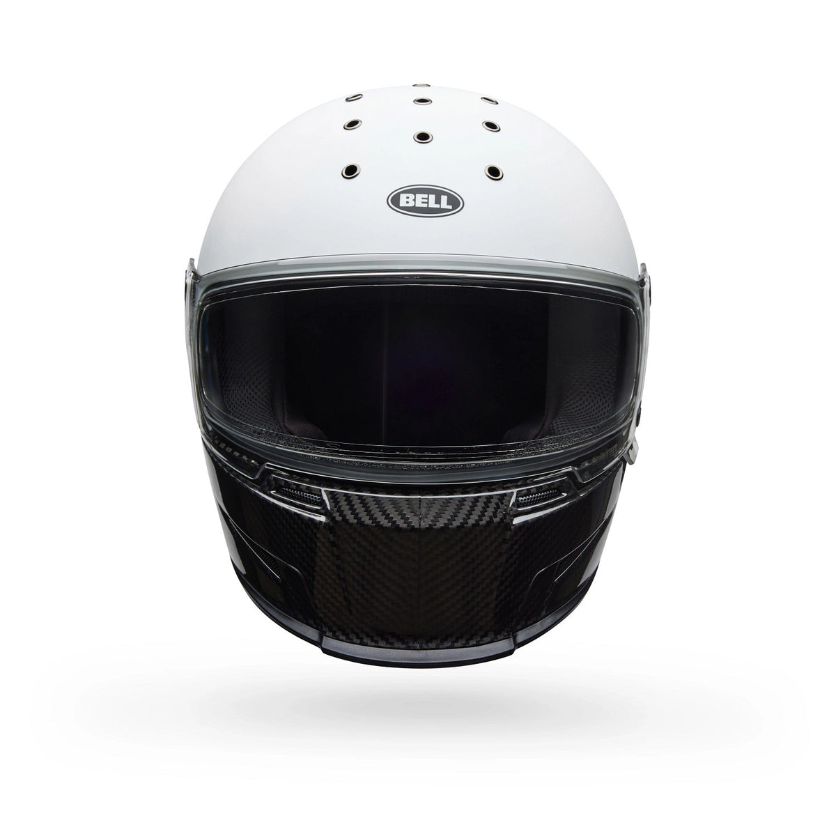 Bell Eliminator Carbon M/G Diverge ECE [White/Black] Helmet