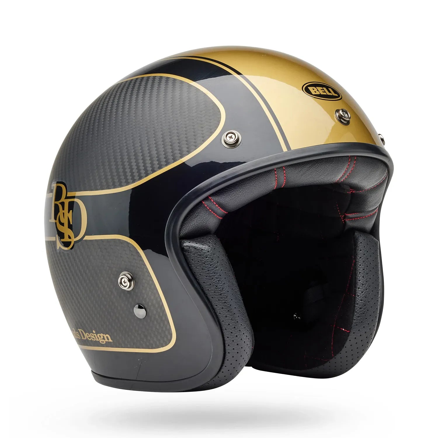 Bell Helmets - CUSTOM 500 CARBON Roland Sands Designs Player - Gloss Black/Gold