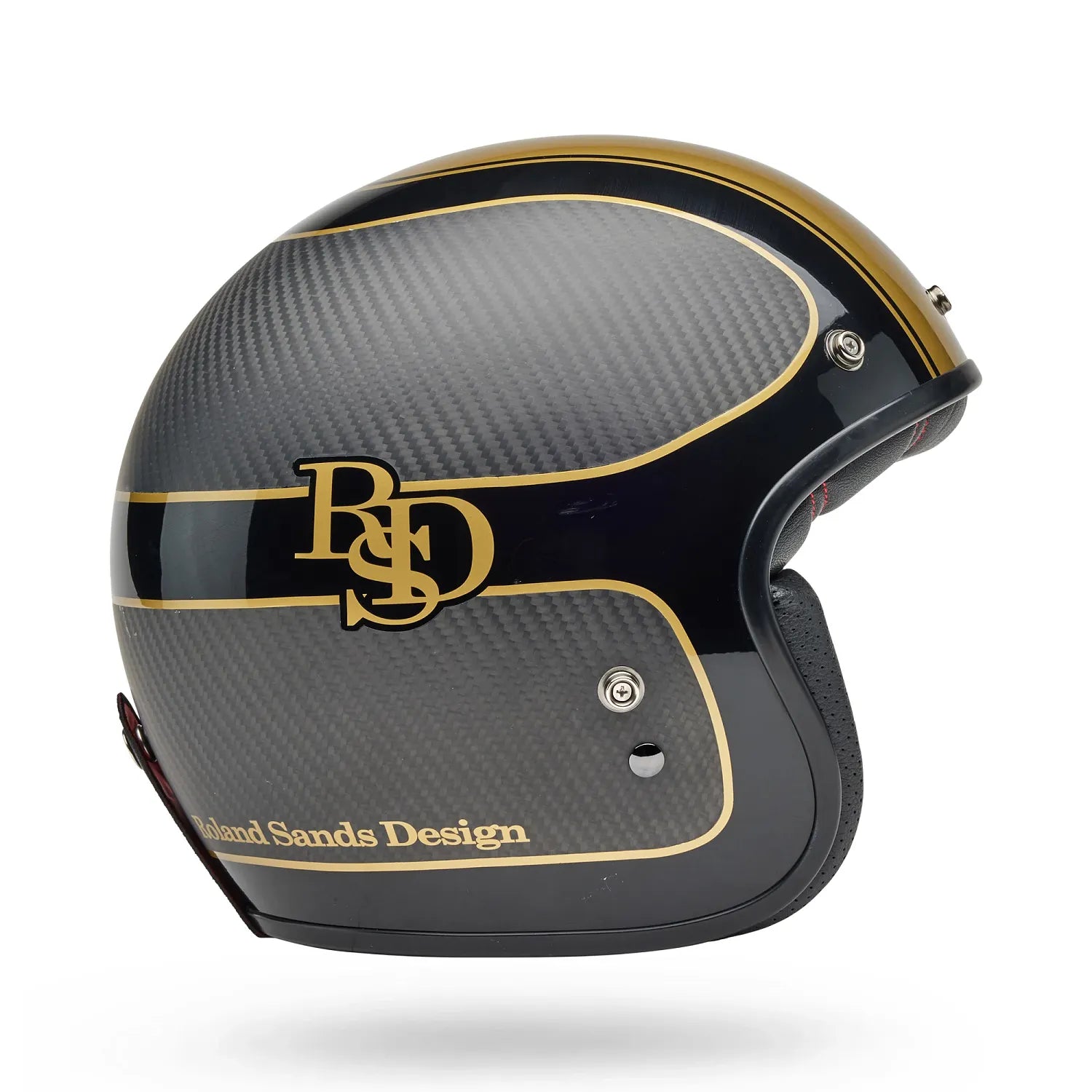 Bell Helmets - CUSTOM 500 CARBON Roland Sands Designs Player - Gloss Black/Gold