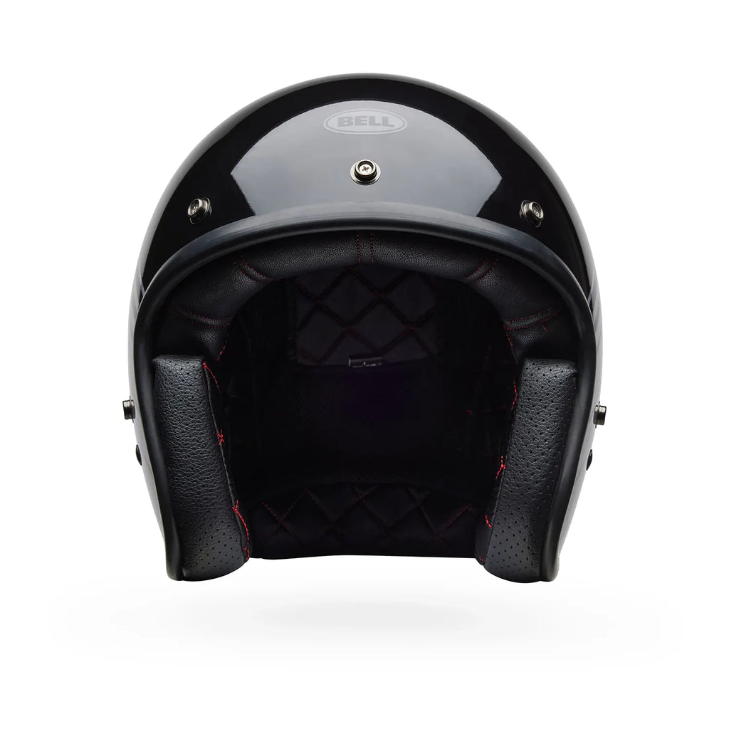 Bell Helmets – Custom 500 Edge Open Face Helmet – Gloss Metallic Black/Grey