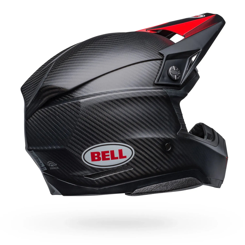 Bell Helmets - MOTO-10 SPHERICAL Satin Gloss Black/Red
