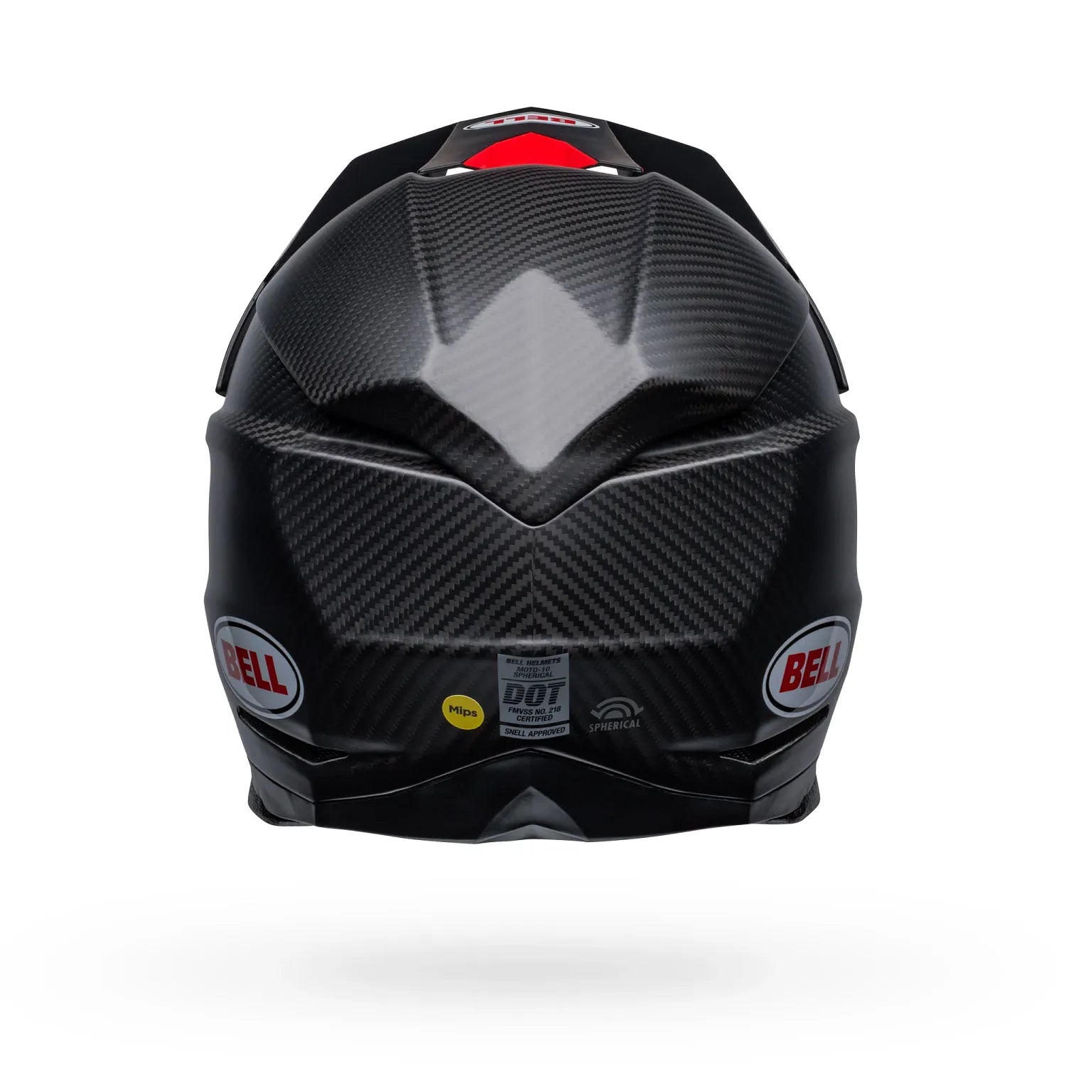 Bell Helmets - MOTO-10 SPHERICAL Satin Gloss Black/Red