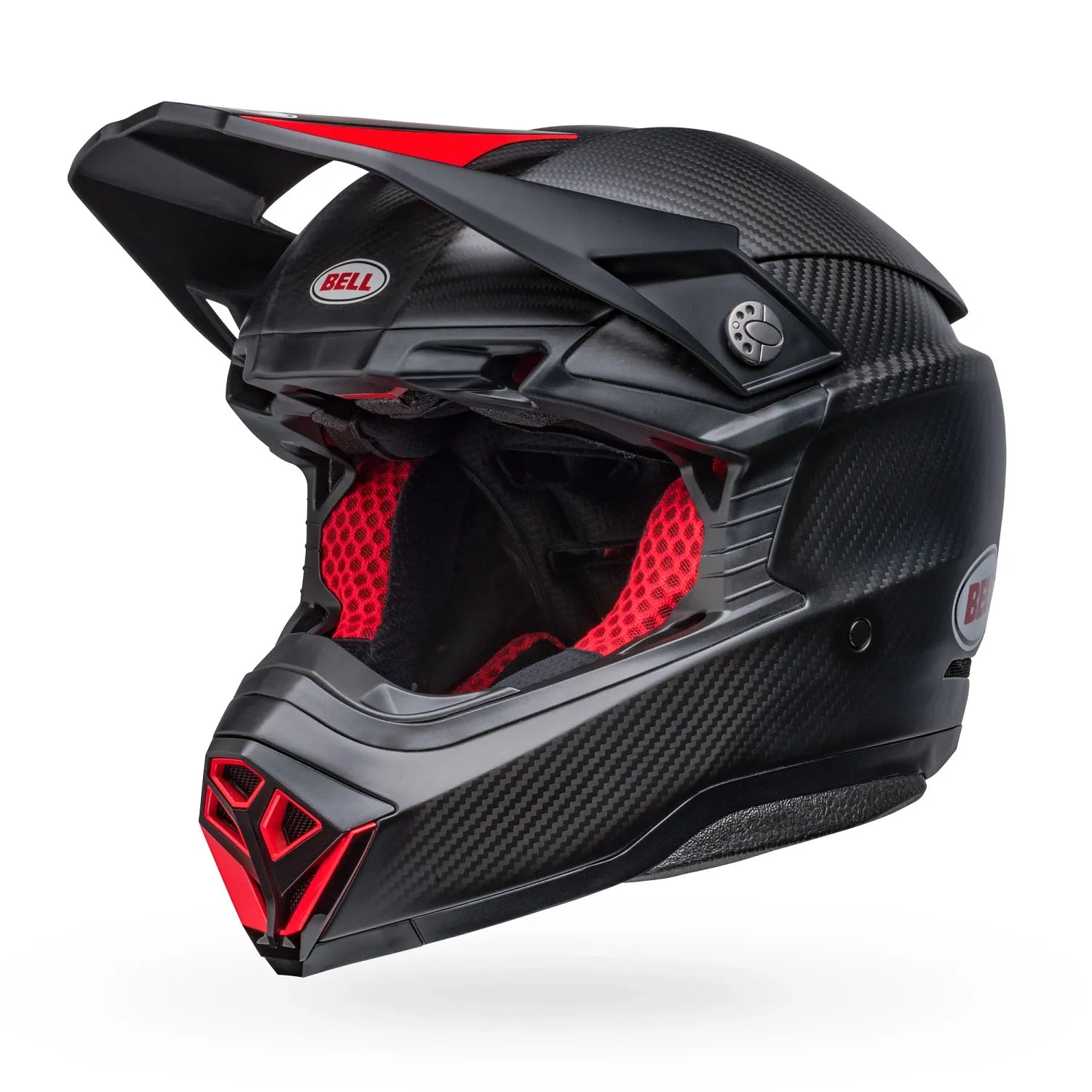 Bell Helmets - MOTO-10 SPHERICAL Satin Gloss Black/Red