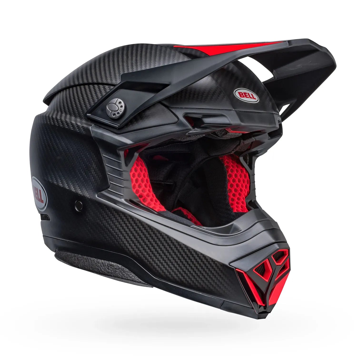 Bell Helmets - MOTO-10 SPHERICAL Satin Gloss Black/Red