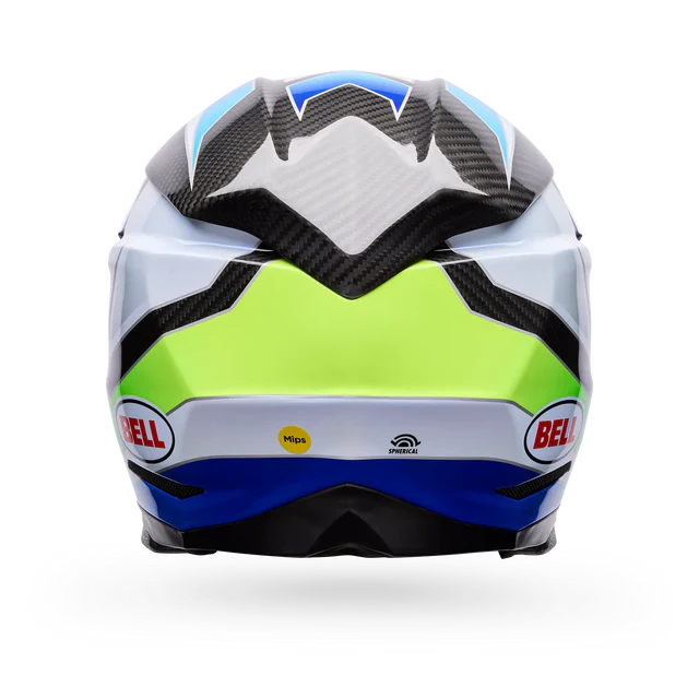 Bell Helmets - MOTO-10 SPHERICAL GRID - White/Blue