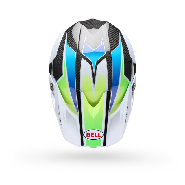Bell Helmets - MOTO-10 SPHERICAL GRID - White/Blue