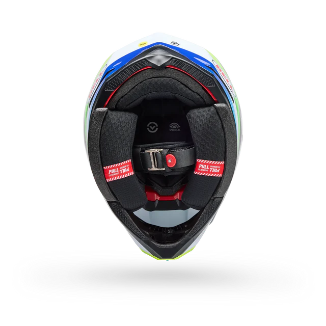 Bell Helmets - MOTO-10 SPHERICAL GRID - White/Blue